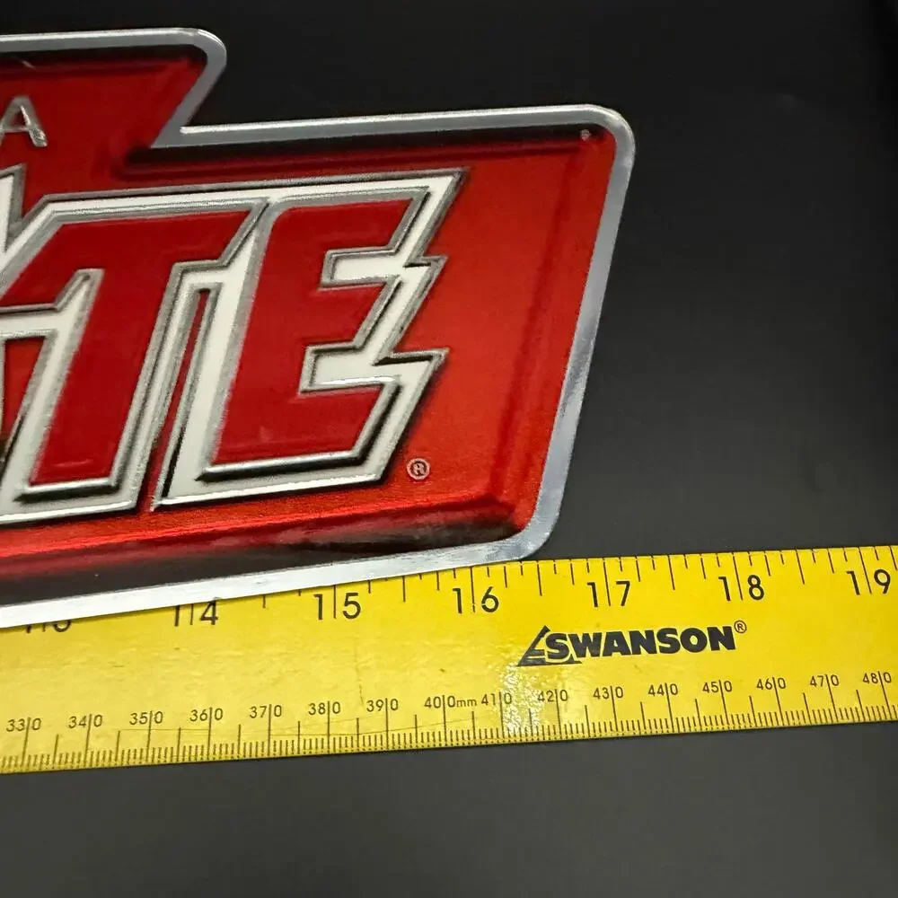 Tecate Cerveza Beer Advertising Sign Boxing Glove Bar Decor 17” Red Black Silver